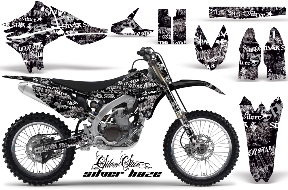 Yamaha YZ450F 2010 Graphics SILVER HAZE-WHITE BLACKBG-NP